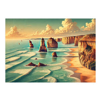 Vintage Australia, Great Ocean Road Poster (Print Only)