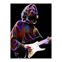 Eric Clapton Rock and Blues Guitarist Legend v4 (Print Only)