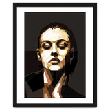 Monica Bellucci Hollywood Actress Retro Style Geometric Illustration thumbnail