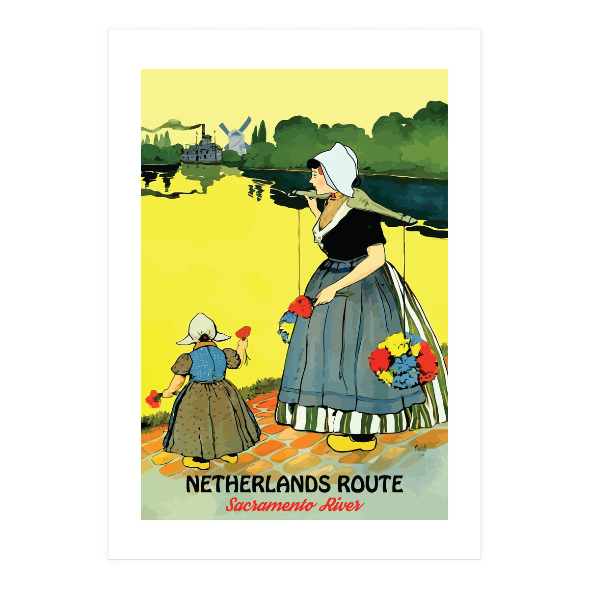 Netherlands, Sacramento River (Print Only)