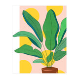 Pastel Plants Love, Botanical Nature Illustration, Gardening Blush Growth, Positive Vibes Mindset Hope (Print Only) thumbnail