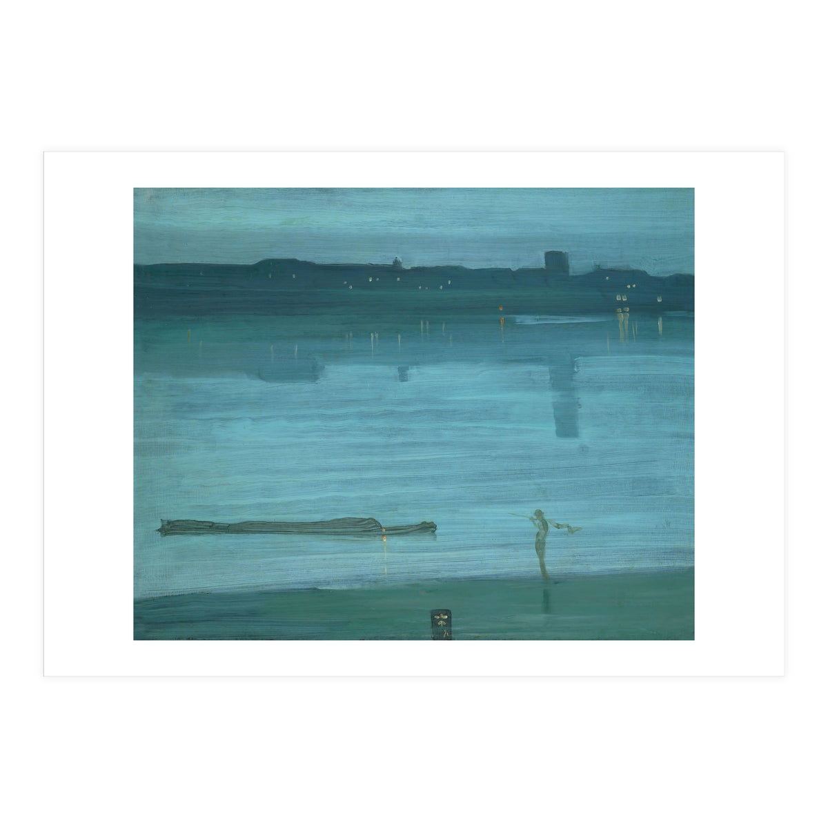 Nocturne, Blue and Silver: Chelsea, 1871 Canvas, 50,2 x 60,8 cm. (Print Only)