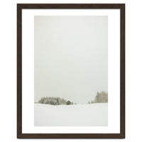 Minimalistic snow landscape