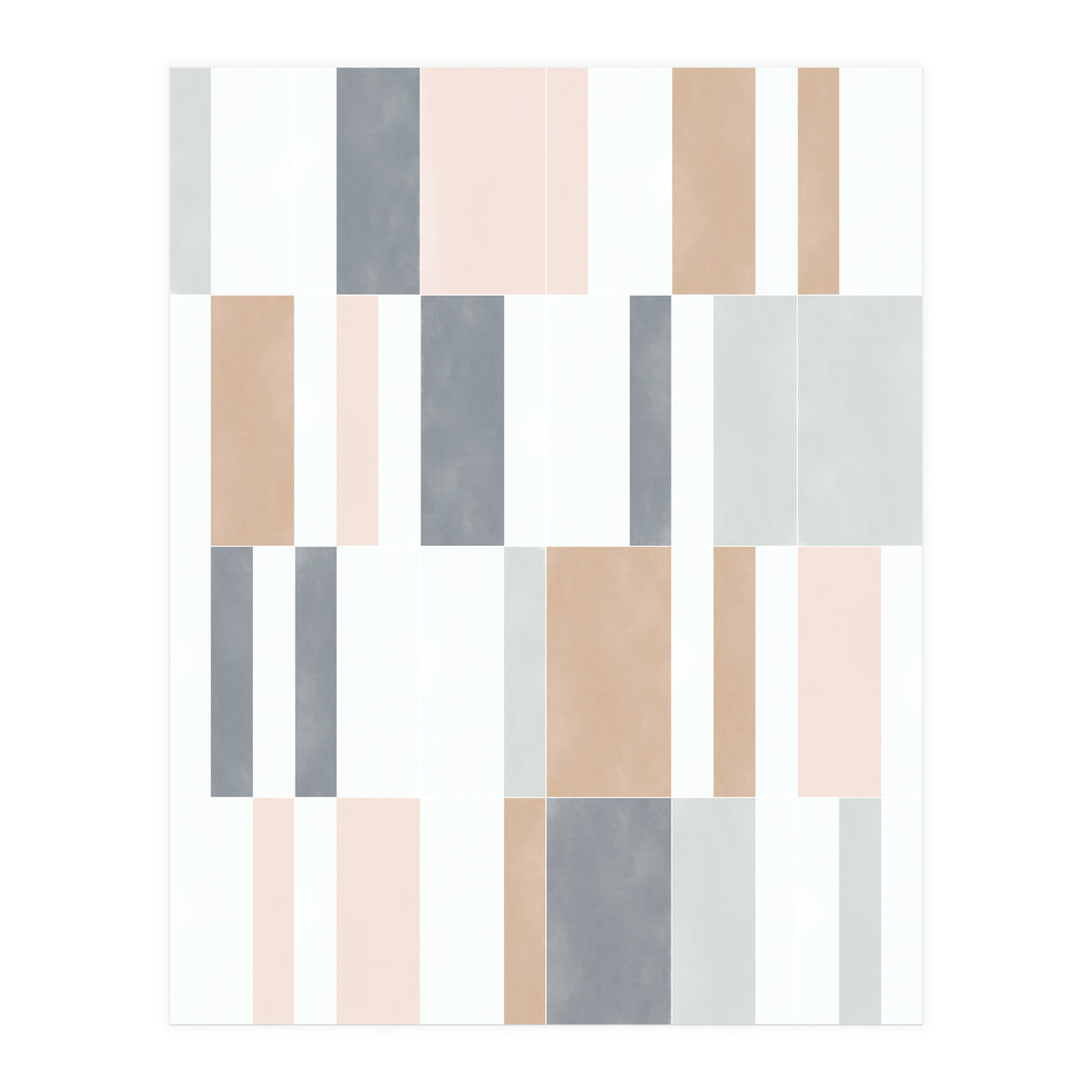 Muted Pastel Tiles 01 (Print Only)