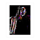 John Coltrane American Jazz Saxophonist Colorful (Print Only) thumbnail