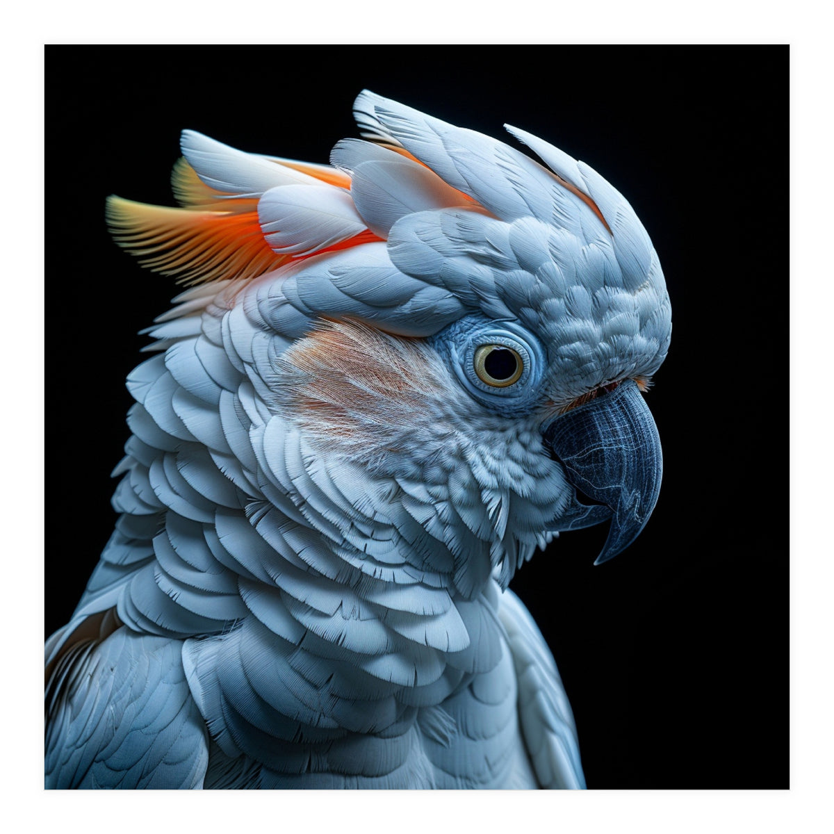 Close Up Of A Cockatoo Parrot Head (Print Only)