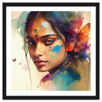 Butterfly Whisper Hindu Portrait