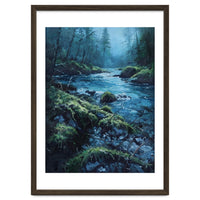 The Cerulean Current: A Whispering Flow Through the Moss