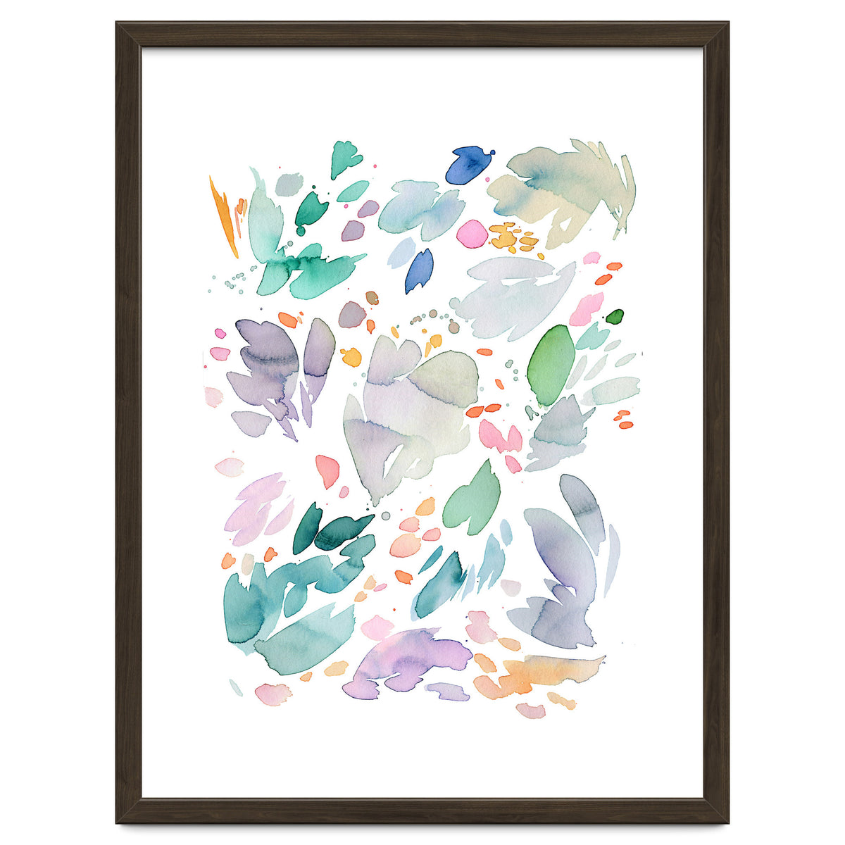 Abstract Watercolor Summer Flowers II