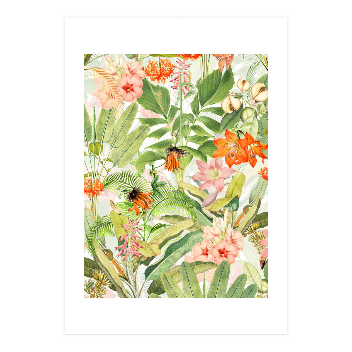 Luxurious Botanical Flower Jungle (Print Only)