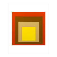 Josef Albers - Red, Brown, Golden (Print Only)