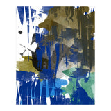 A Beautiful Mess, Abstract Blue Black Dark Eclectic Painting, Luxe Texture Contemporary Modern (Print Only) thumbnail