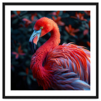 Vibrant Flamingo Bird Profile Majestic Pose