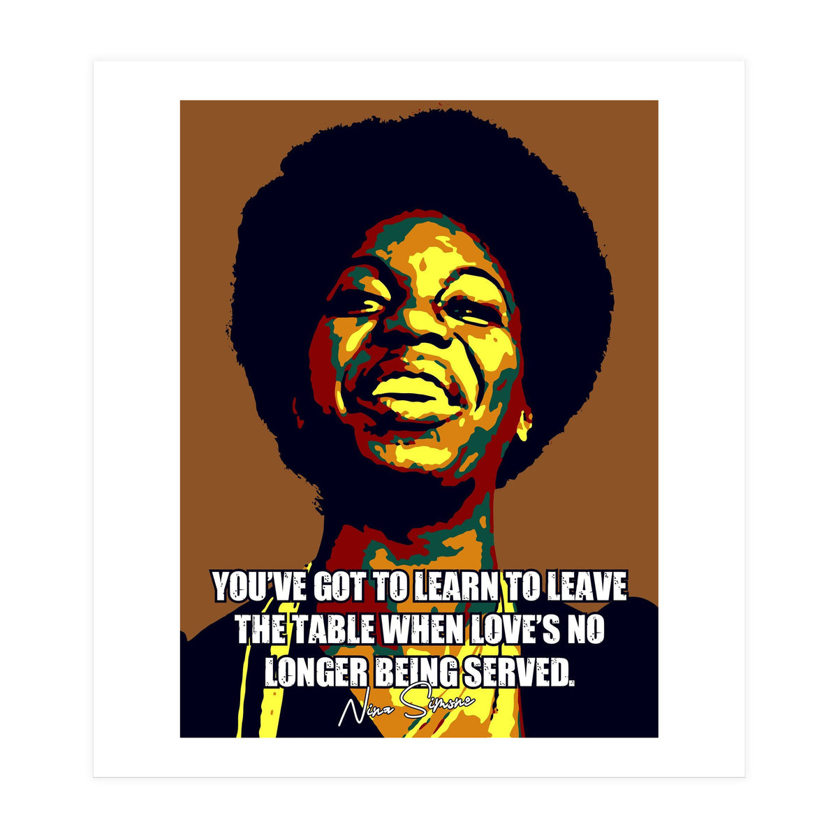 Nina Simone Music Legend (Print Only)