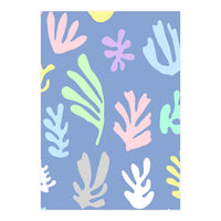 Matisse Colorful Leaves Blue (Print Only)