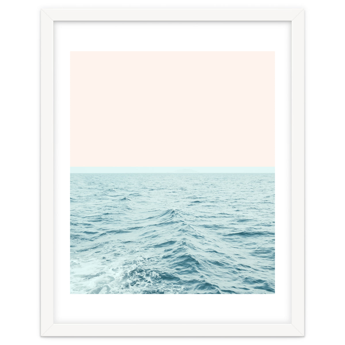 Sea Breeze, Minimal Nature Ocean Photography, Scenic Landscape Pastel Luxe Sea