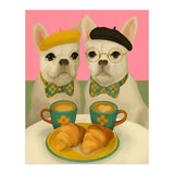 French Bulldogs At Breakfast Café (Print Only) thumbnail
