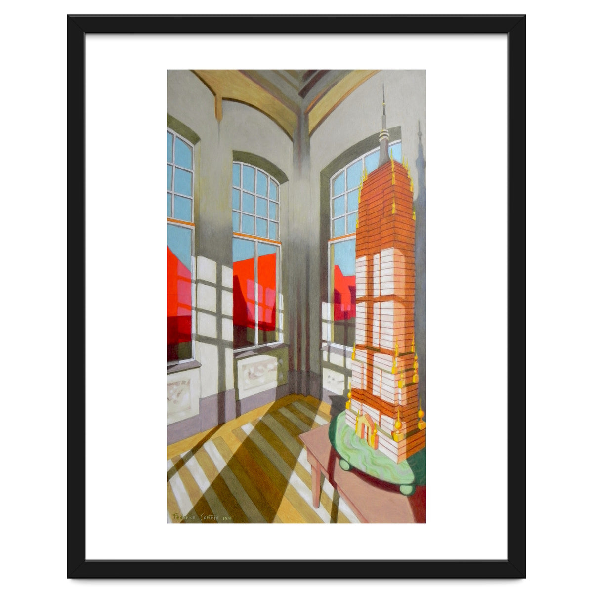 Abandoned room with the Empire State Building