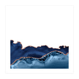 Navy & Rose Gold Agate Texture 26 (Print Only) thumbnail