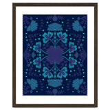 Clovers And Flowers Night Blue thumbnail