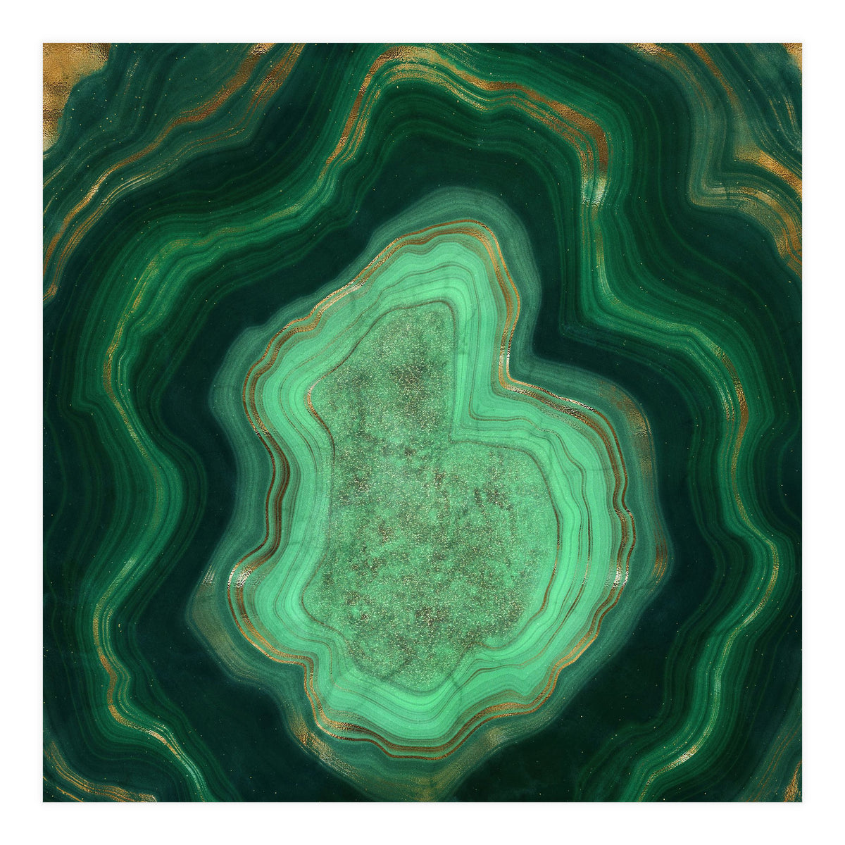 Malachite Texture 06 (Print Only)