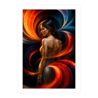 The Beauty of a Woman in an Exotic Pose (Print Only)