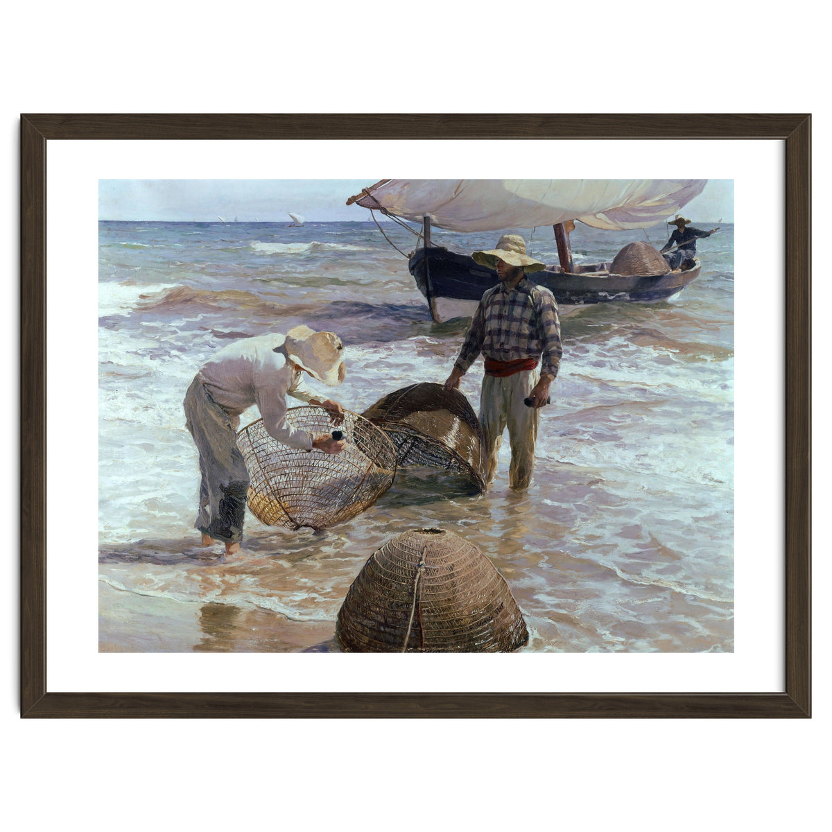 'Valencian Fishermen', 1895, Oil on canvas, 65 x 87 cm.