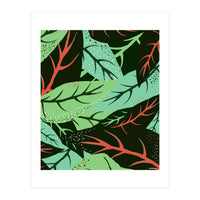 The Dark Jungle | Mystery Eclectic Forest | Maximalist Rainforest Nature Botanical Plants (Print Only)