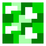 Green Abstract Square Tiles (Print Only) thumbnail
