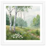 Birch Grove Serenity: A Meadow Wildflower Path thumbnail