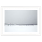 Fence in the winter seascape thumbnail