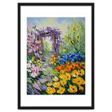 Sun-Drenched Garden Pergola Oil Painting thumbnail