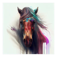 Wild Horse Face Portrait (Print Only)