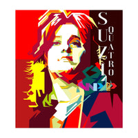 Suzi Quatro Rock N Roll Blues Singer Musician Pop Art WPAP (Print Only)