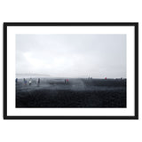 Tourists on the black sand beach - Iceland thumbnail