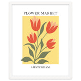 Amsterdam Flower Market - Modern Colorful Botanical Print thumbnail