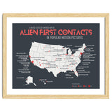USA Map of Alien First Contacts in Movies thumbnail