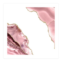 Blush & Gold Agate Texture 06 (Print Only)