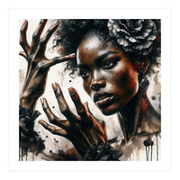 Noir Flamenco Hands Portrait (Print Only)