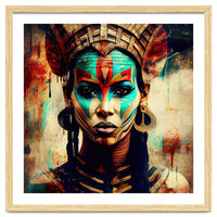 Armored Warrior Woman Portrait