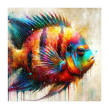 Colorful Tropical Fish Portrait (Print Only) thumbnail