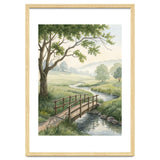 The Quiet Crossing: A Peaceful Meadow Bridge thumbnail