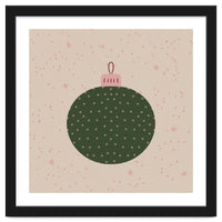 Christmas globe with snowflakes