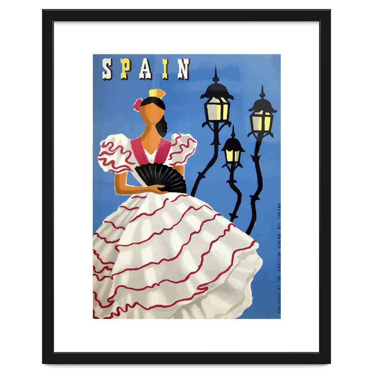 Spain, A Lady in Traditional Costume