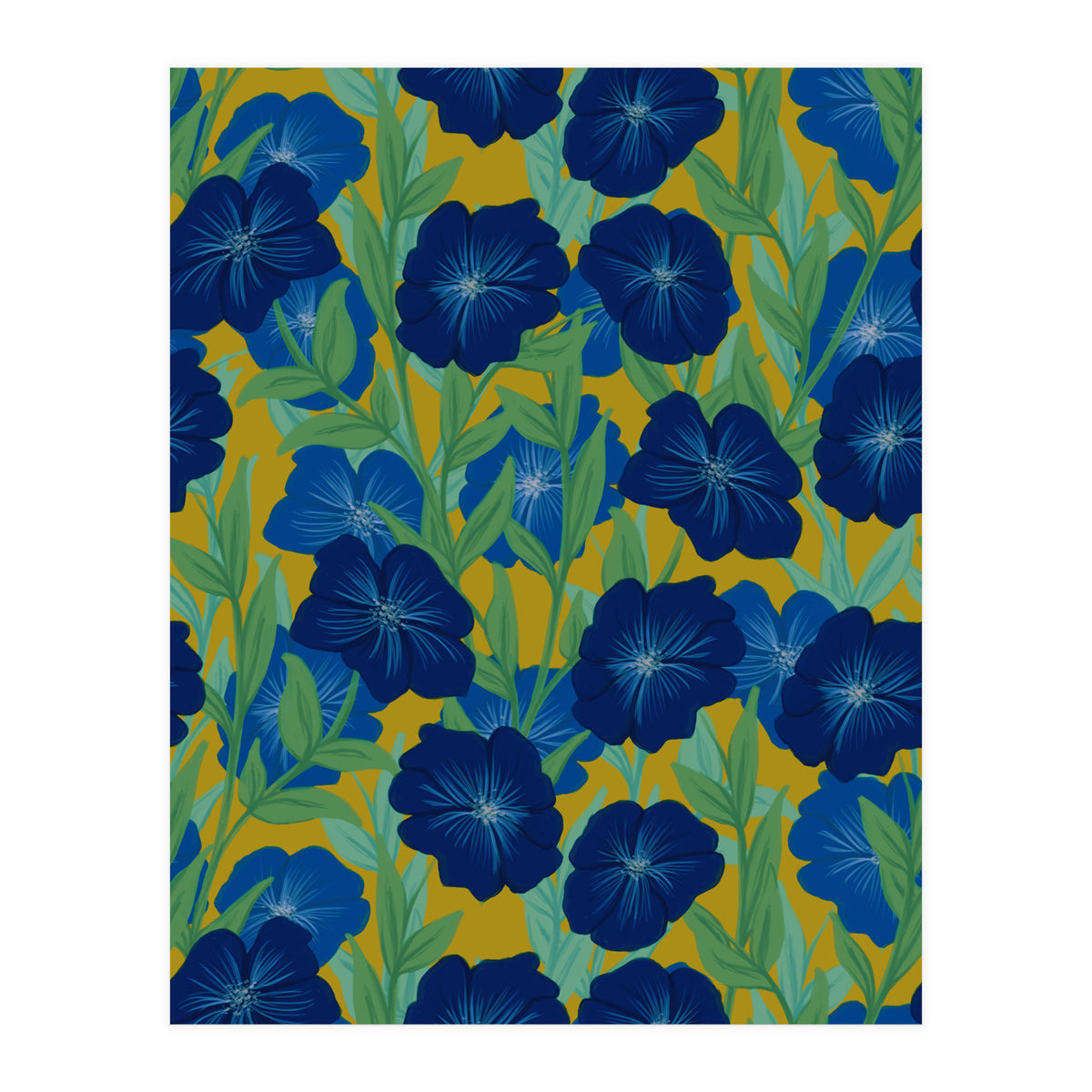 Bold Bloom Blue (Print Only)
