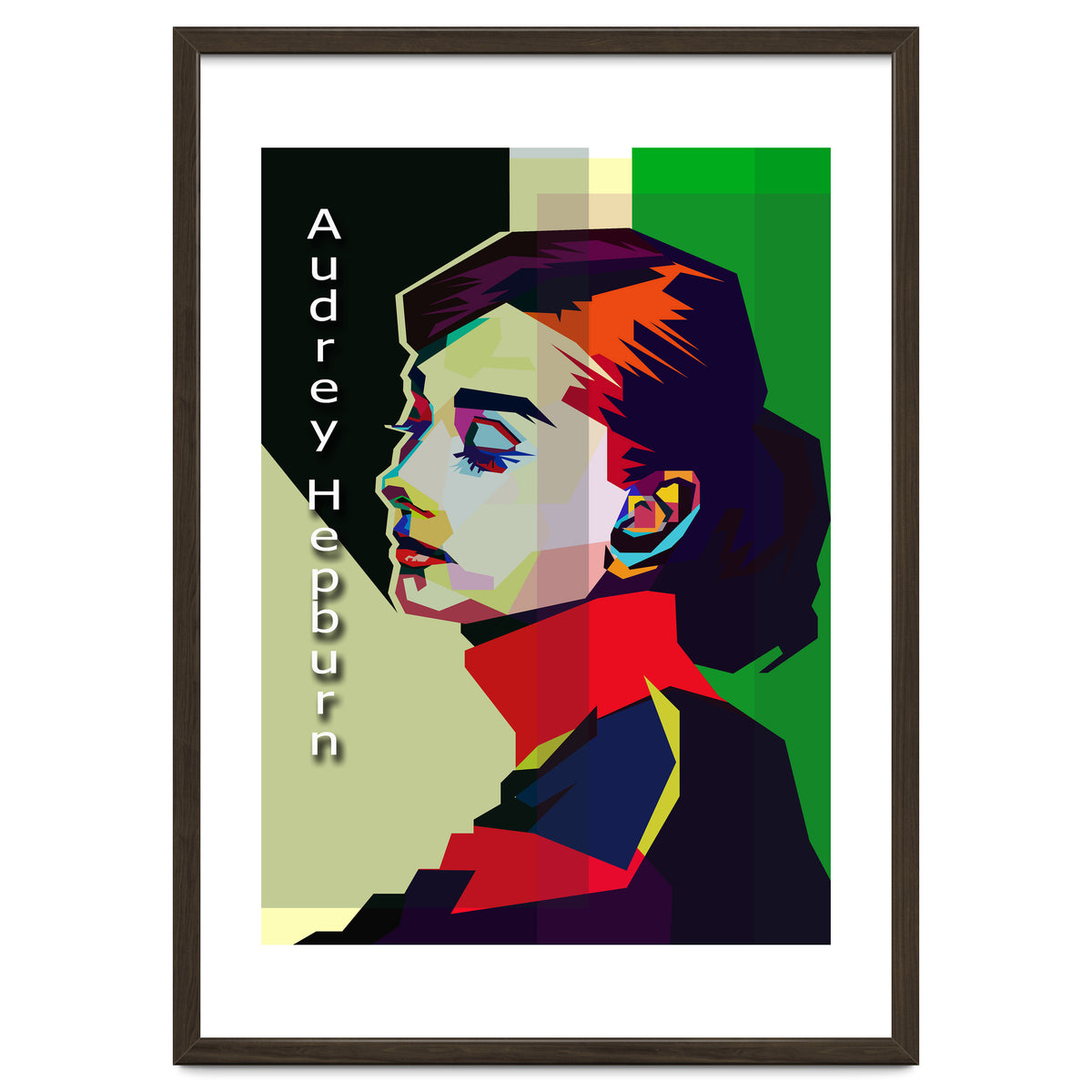 Beauty Audrey Hepburn Pop Art WPAP