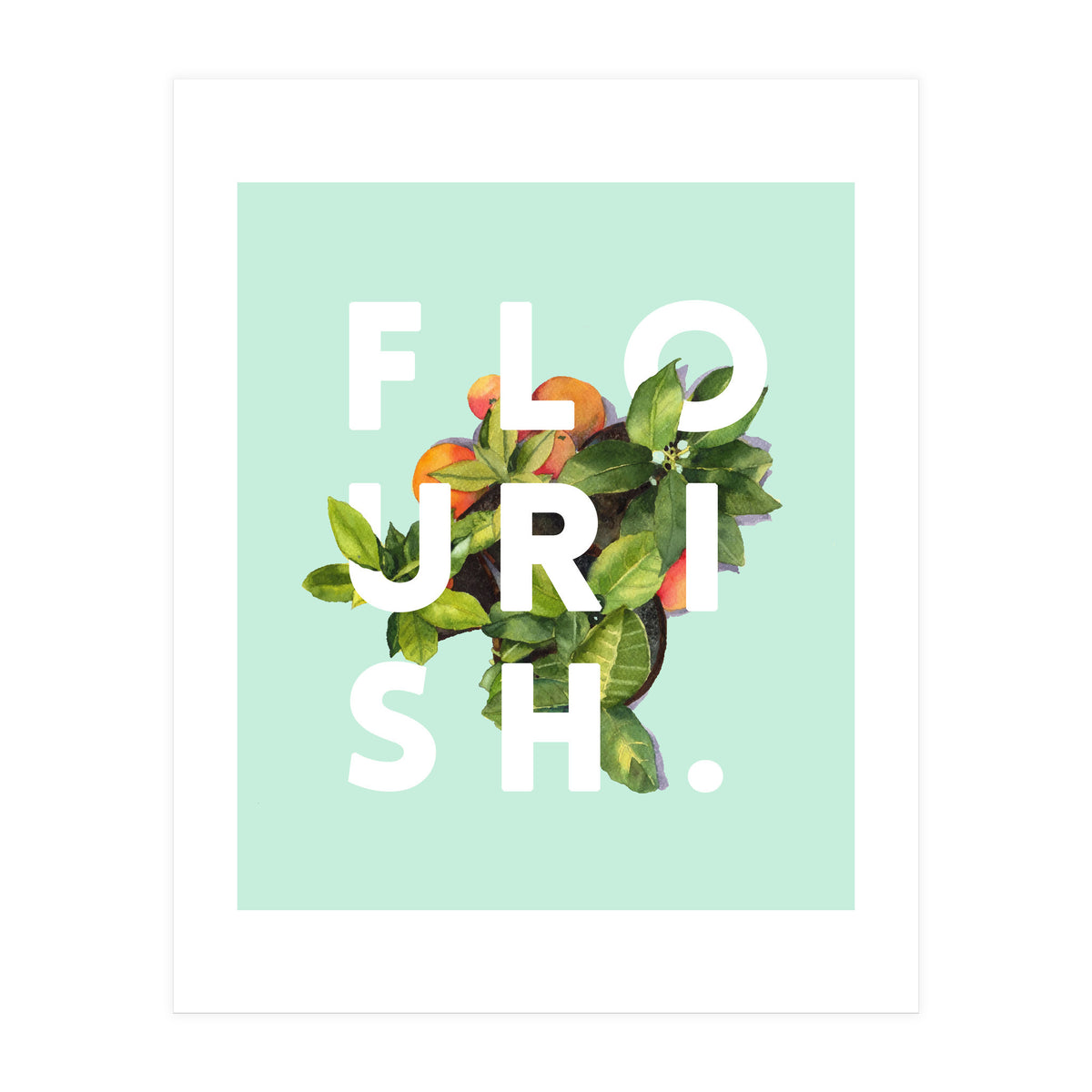 Flourish #society6 #buyart #typography #artprint (Print Only)