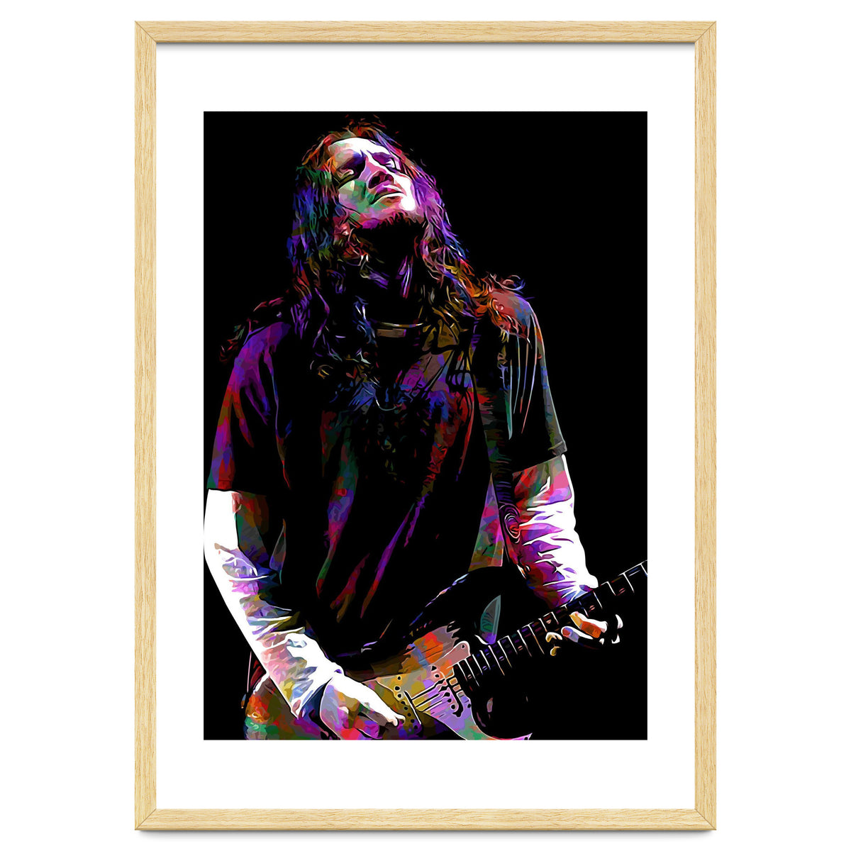 John Frusciante American Musician Guitarist Colorful
