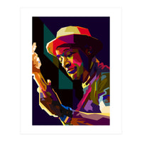 Marcus Miller Bass Jazz Musician Pop Art WPAP (Print Only)