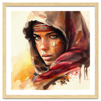 Watercolor Tuareg Woman #5